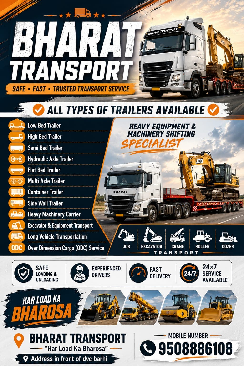 Bharat Transport — all types of trailers available